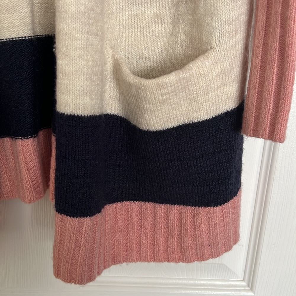 Caslon Open Front Color Block Cardigan - image 4